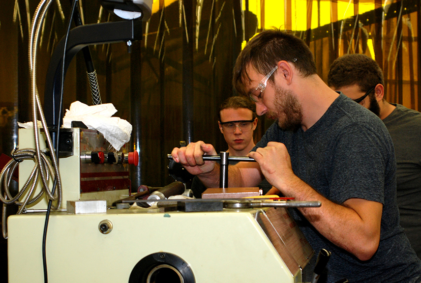 photo of a student in Machine Tool Technology