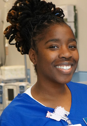 smiling nursing student